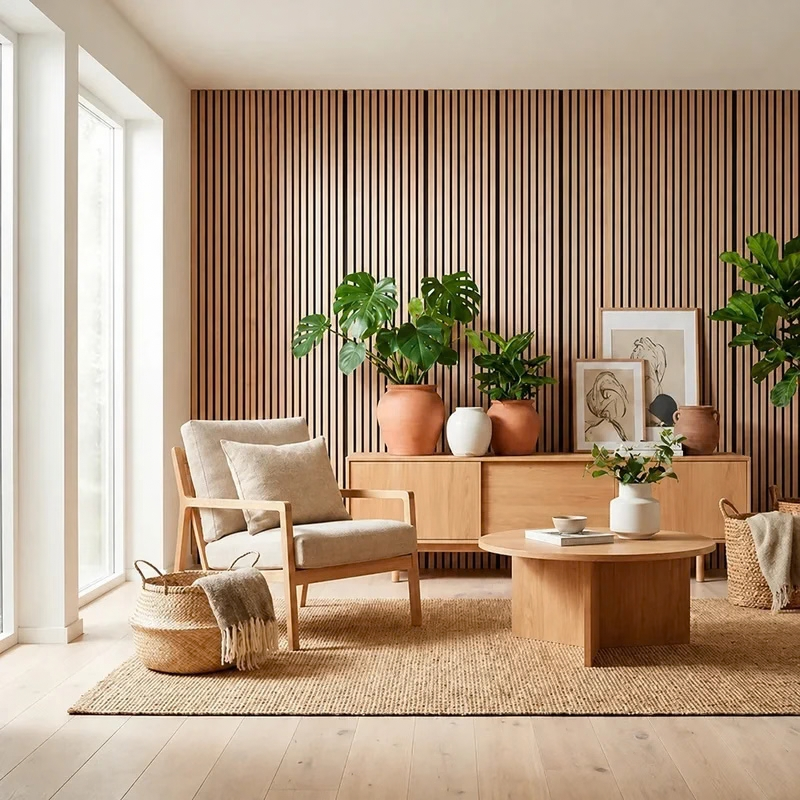 Pannello acustico in legno da parete – Trasforma il tuo ambiente in soli 30 minuti – (270 cm x 110 cm)