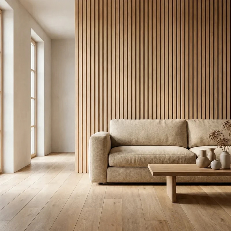 Pannello acustico in legno da parete – Trasforma il tuo ambiente in soli 30 minuti – (270 cm x 110 cm)